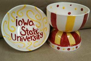 Paint Your Own Pottery: Cardinal & Gold for Family Weekend